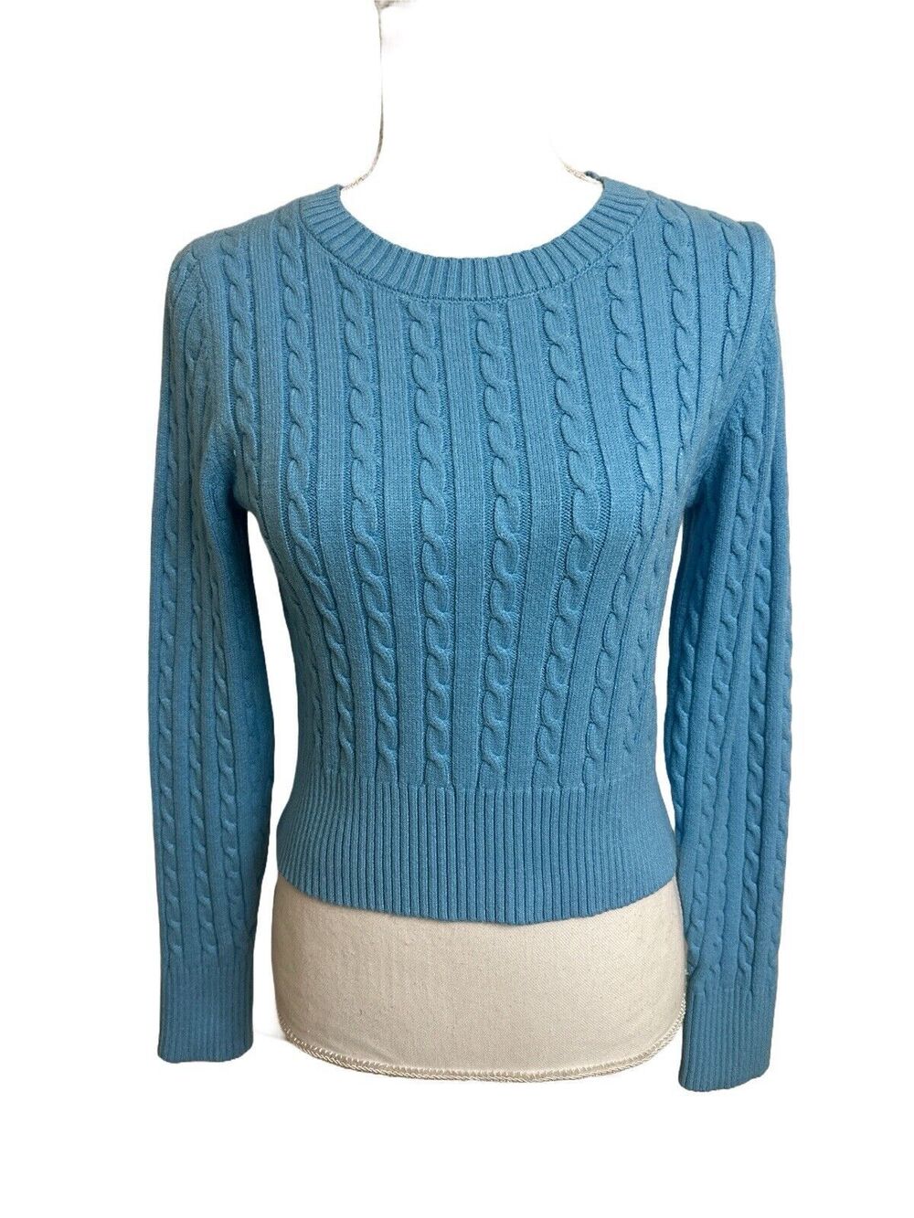 Jessica Simpson Women's L Cable Knit Sweater Crewneck Large